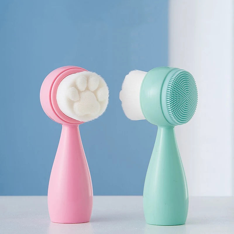 Silica Gel Facial Brush