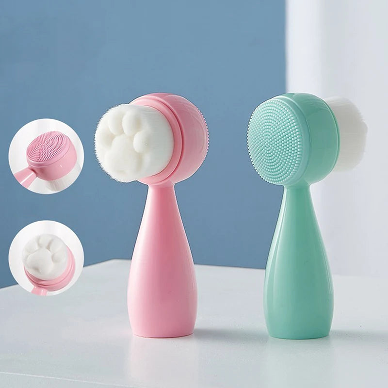 Silica Gel Facial Brush